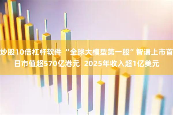 炒股10倍杠杆软件 “全球大模型第一股”智谱上市首日市值超570亿港元  2025年收入超1亿美元
